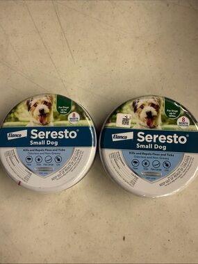 2 pack- Seresto Flea and Tick Collar 8 Months SMALL Dogs Under 18lbs - Sealed